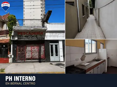 VENTA PH DOS AMBIENTES BERNAL CENTRO