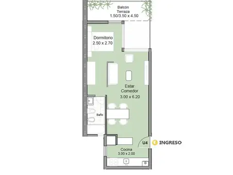 Departamento en Venta en Nuestra Señora De Lourdes, Rosario