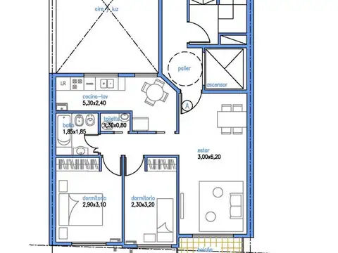 Departamento en Venta de 2 dormitorios