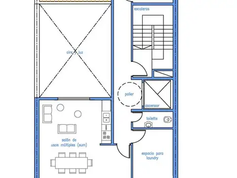 Departamento 3 ambientes con 1 baño