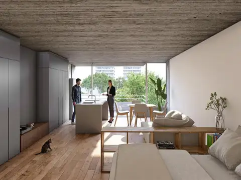 Departamento Monoambiente con 1 baño