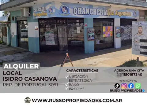Local en Alquiler en Isidro Casanova, Partido de La Matanza