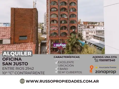 Alquiler Oficina Monoambiente en San Justo