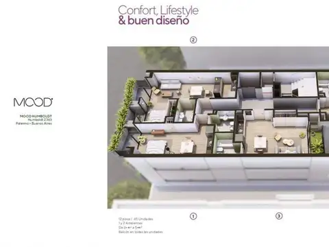 Departamento en Venta de 2 ambientes