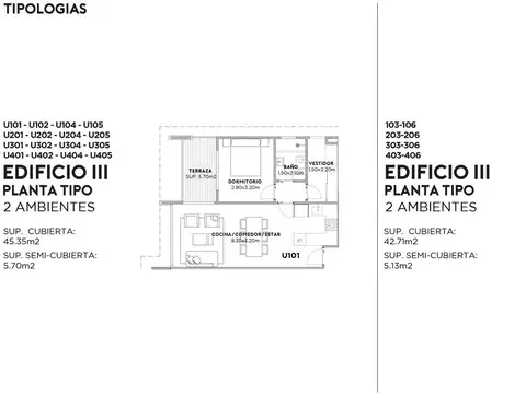 Departamento en Venta de 1 dormitorio