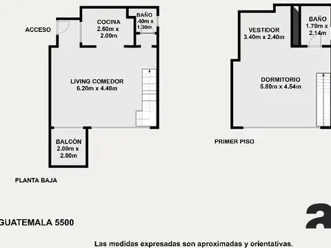 Departamento en Venta de 2 ambientes
