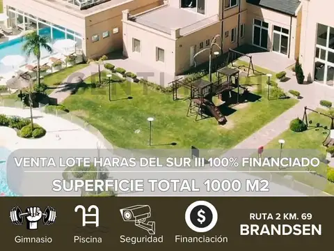 VENTA LOTE HARAS DEL SUR III BRANDSEN -  FINANCIAMOS EL 100%.