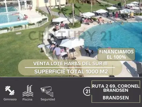 VENTA LOTE HARAS DEL SUR III BRANDSEN -  FINANCIAMOS EL 100%.