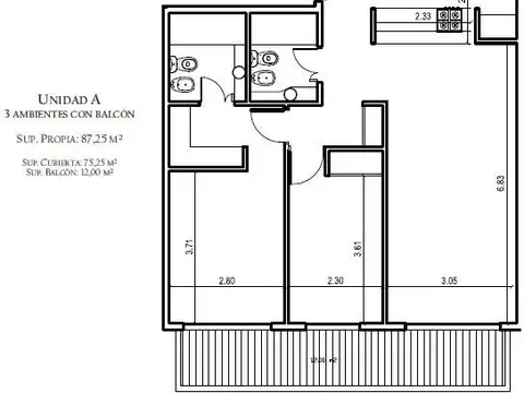 LA PAMPA 2800, Piso 7
