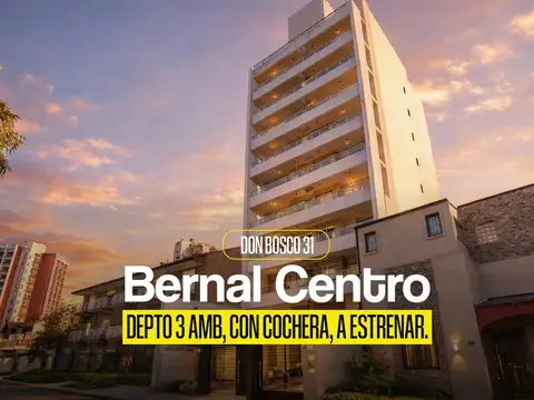 Departamento 3 ambientes Venta Bernal centro