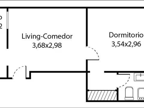 Departamento en Venta en Balvanera, USD 52.000