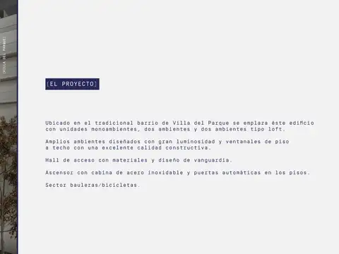 Departamento en Venta en Villa del Parque, USD 109.000