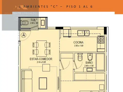 Departamento en Venta en Constitucion, USD 86.900