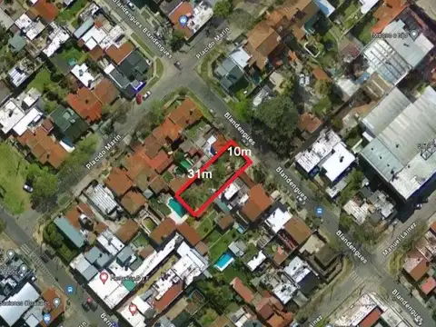 Terreno en Venta 31  mts Fondo