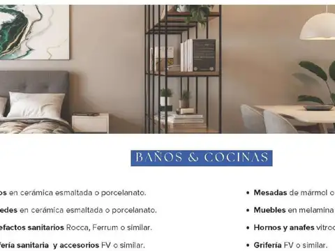 Departamento Monoambiente con 1 baño