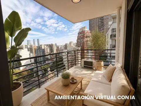 MODERNO 3 AMBIENTES C/ BALCON ATERR, COCHERA Y BAULERA