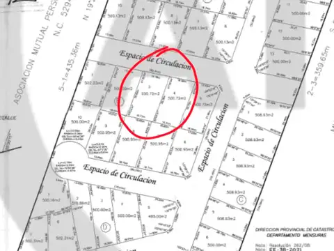 Terreno en Venta de 501,0 m2