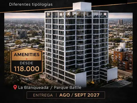 Apartamentos en Pozo en Venta en La Blanqueada/Parque Batlle Mono, 1 y 2 dorm