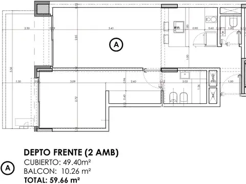 DEPARTAMENTO 2 AMB, CON BALCON ATERRAZADO EN VILLA URQUIZA