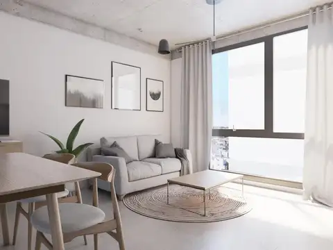 Departamento 2 ambientes con 1 baño
