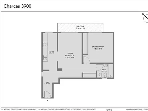 Departamento 2 ambientes con 1 baño