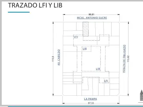 Terreno en Venta 8,72  mts Frente