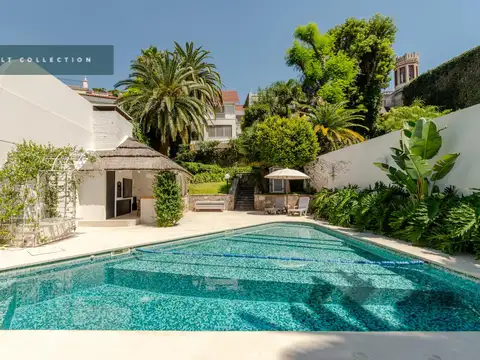 Maravillosa casa en venta con 1018M2 de lote sobre la barranca de Vicente López en cul de sac.