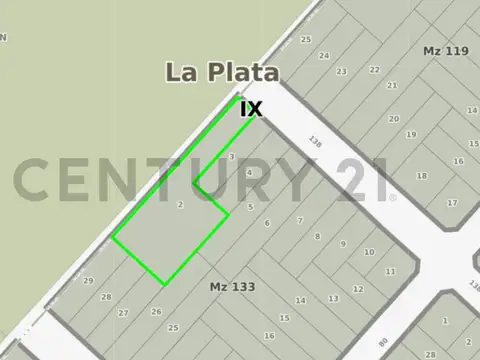 Lote en venta en Los Hornos