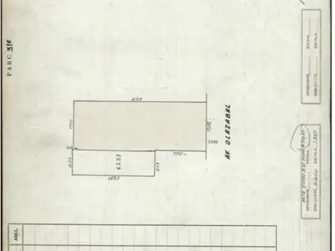 Terreno en Venta 46,25  mts Fondo