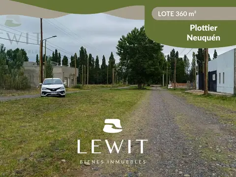 VENTA LOTE 360M2 MUTUAL POLICIAL PLOTTIER
