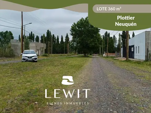 VENTA LOTE 360M2 MUTUAL POLICIAL PLOTTIER