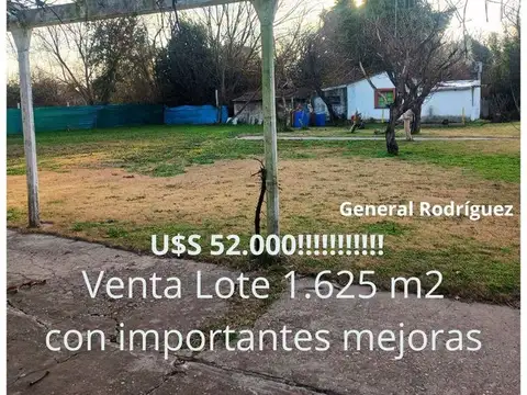 Venta Lote con mejoras General Rodríguez