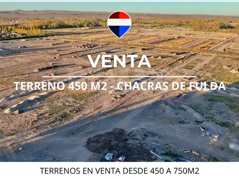 Venta terreno chacras de fulda cipolletti