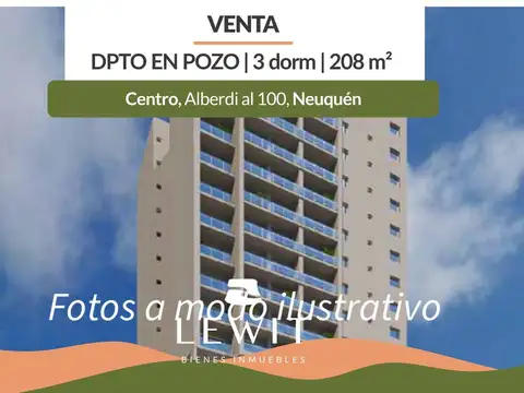Venta departamento en pozo | 3 dormitorios | Cochera | baulera | Ecor J | Zona centro | Neuquén