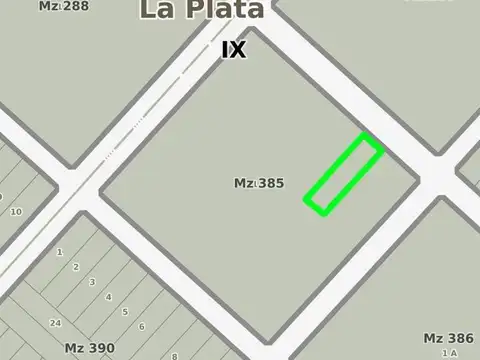 Terreno en Venta 8  mts Frente