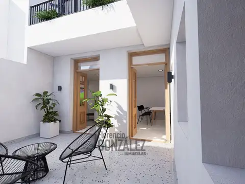 Depto Tipo Casa 3 ambientes con 2 baños