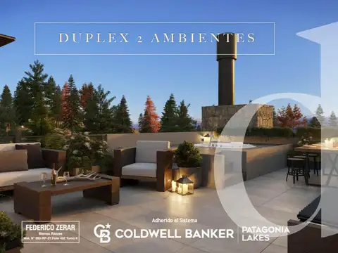 Dúplex 2 Amb. con Terraza, Jacuzzi y Vista al Lago a 5 Min del Centro