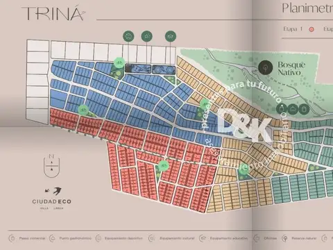Lote en venta de 965m2 en Triná, Villa Larca, San Luis