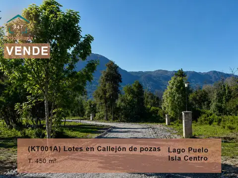 (KT001.A)  Lotes en Lago Puelo -Isla Centro- de 450 mt² con escritura individual
