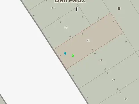 Terreno en Venta 30  mts Fondo