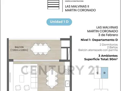 LAS MALVINAS 7200, Piso 0