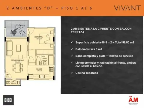 Departamento en Venta en Mar del Plata, USD 163.900