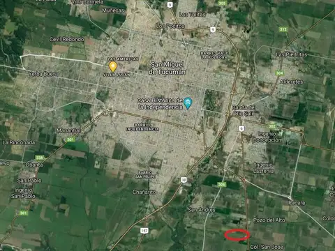 Ruta 9, Km 1281, Acera Oeste.