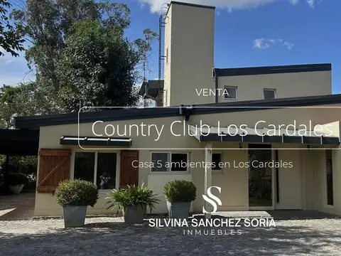 VENTA CASA 4 AMBIENTES FONDO GOLF EN LOS CARDALES COUNTRY CLUB