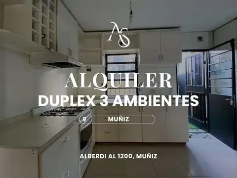 Alquiler duplex 3 ambientes con patio, cochera y expensas bajas - Muñiz