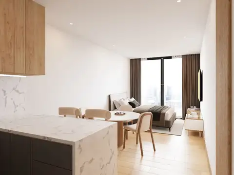 Departamento Monoambiente con 1 baño