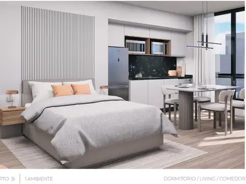 Departamento Monoambiente con 1 baño