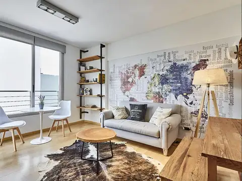 Departamento en Alquiler 2 ambientes  PALERMO SOHO  en Torre Oro 2222