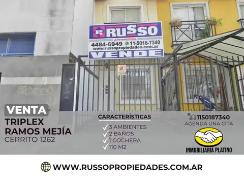 Venta Departamento 3 Ambientes Ramos Mejia
