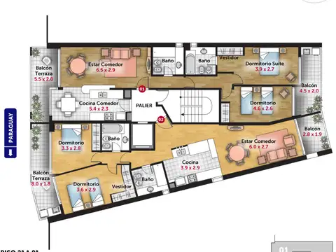 Departamento en Venta de 3 ambientes